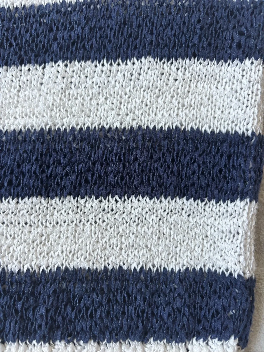 GAPKids Girl’s Navy and White Striped Sweater